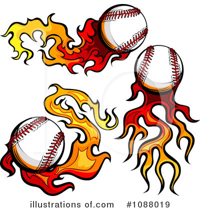 Royalty-Free (RF) Baseball Clipart Illustration by Chromaco - Stock Sample #1088019