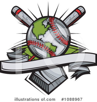Royalty-Free (RF) Baseball Clipart Illustration by Chromaco - Stock Sample #1088967