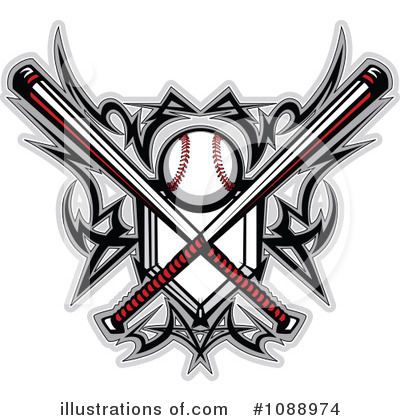 Royalty-Free (RF) Baseball Clipart Illustration by Chromaco - Stock Sample #1088974