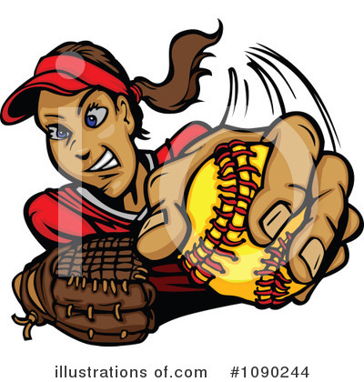 Royalty-Free (RF) Baseball Clipart Illustration by Chromaco - Stock Sample #1090244