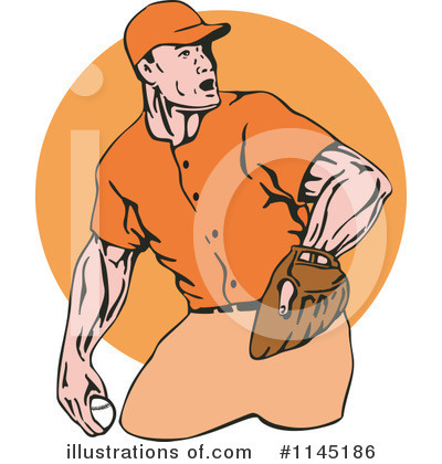 Royalty-Free (RF) Baseball Clipart Illustration by patrimonio - Stock Sample #1145186