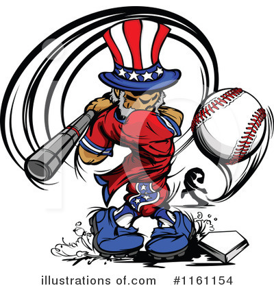 Royalty-Free (RF) Baseball Clipart Illustration by Chromaco - Stock Sample #1161154