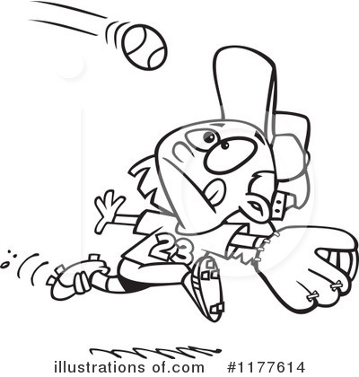 Royalty-Free (RF) Baseball Clipart Illustration by toonaday - Stock Sample #1177614
