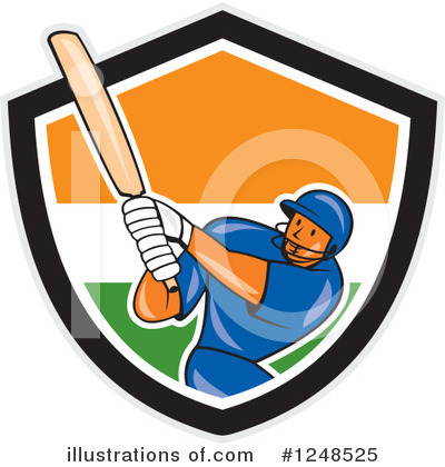Cricket Player Clipart #1248525 by patrimonio