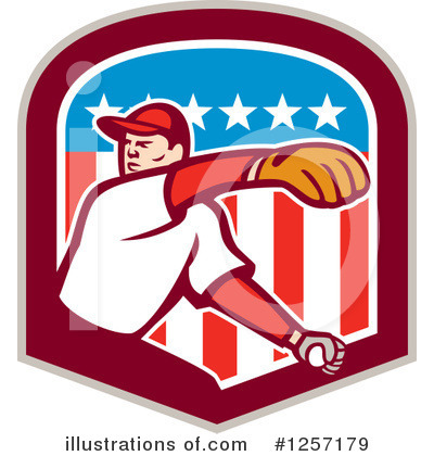 Baseball Player Clipart #1257179 by patrimonio