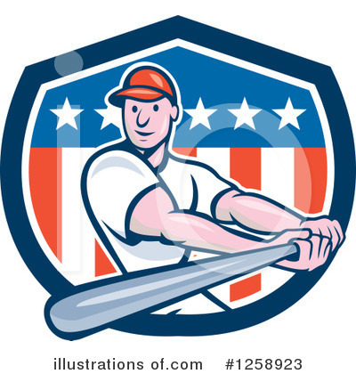 Royalty-Free (RF) Baseball Clipart Illustration by patrimonio - Stock Sample #1258923
