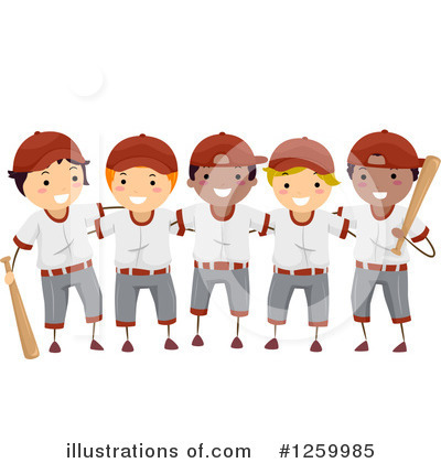 Royalty-Free (RF) Baseball Clipart Illustration by BNP Design Studio - Stock Sample #1259985