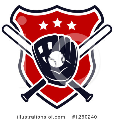 Baseball Mitt Clipart #1260240 by Vector Tradition SM