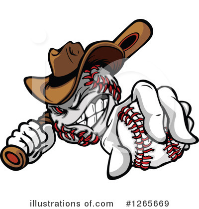 Royalty-Free (RF) Baseball Clipart Illustration by Chromaco - Stock Sample #1265669