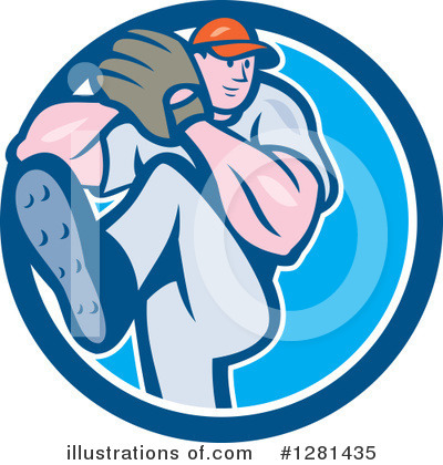 Royalty-Free (RF) Baseball Clipart Illustration by patrimonio - Stock Sample #1281435
