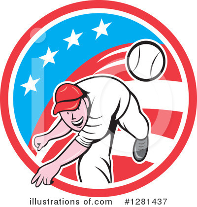 Royalty-Free (RF) Baseball Clipart Illustration by patrimonio - Stock Sample #1281437