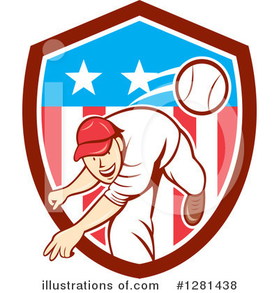 Royalty-Free (RF) Baseball Clipart Illustration by patrimonio - Stock Sample #1281438