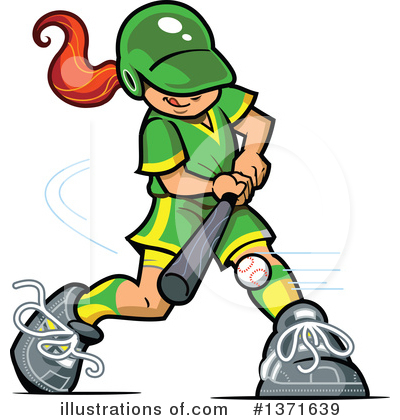 Royalty-Free (RF) Baseball Clipart Illustration by Clip Art Mascots - Stock Sample #1371639