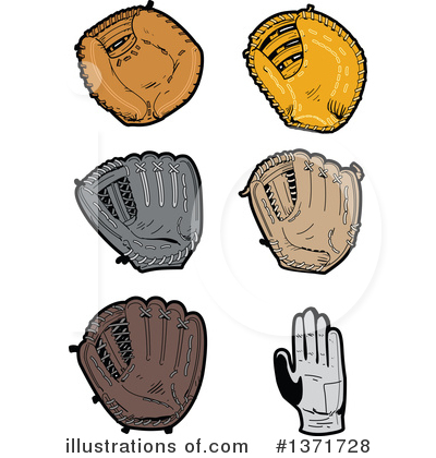Royalty-Free (RF) Baseball Clipart Illustration by Clip Art Mascots - Stock Sample #1371728