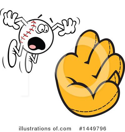Baseball Mitt Clipart #1449796 by Johnny Sajem