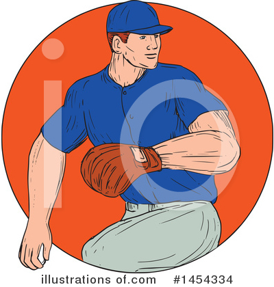 Royalty-Free (RF) Baseball Clipart Illustration by patrimonio - Stock Sample #1454334