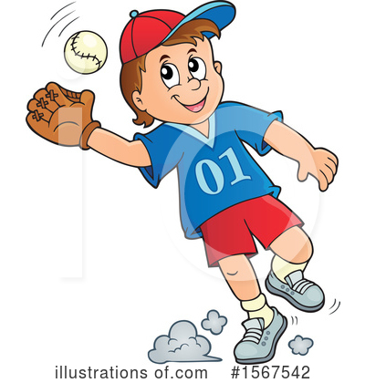 Royalty-Free (RF) Baseball Clipart Illustration by visekart - Stock Sample #1567542