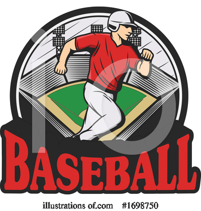 Baseball Player Clipart #1698750 by Vector Tradition SM