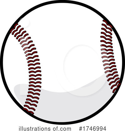 Royalty-Free (RF) Baseball Clipart Illustration by Hit Toon - Stock Sample #1746994