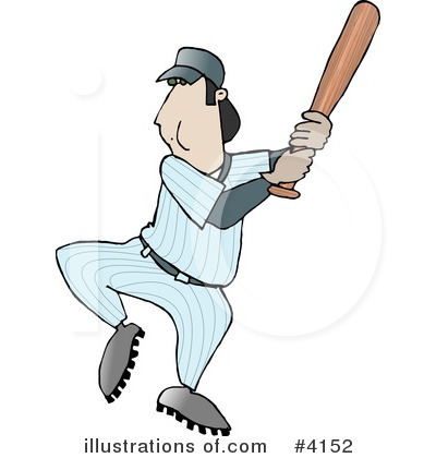 Batting Clipart #4152 by djart