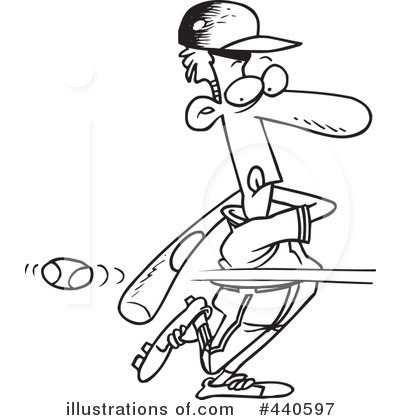 Royalty-Free (RF) Baseball Clipart Illustration by toonaday - Stock Sample #440597