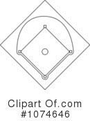 Baseball Diamond Clipart #1074646 by Pams Clipart
