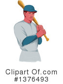 Baseball Player Clipart #1376493 by patrimonio