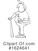 Baseball Player Clipart #1624641 by djart
