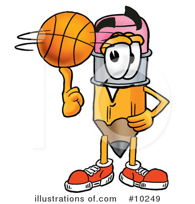 Basketball Clipart #10249 by Mascot Junction