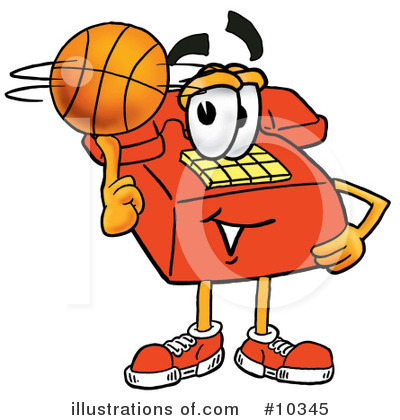 Royalty-Free (RF) Basketball Clipart Illustration by Mascot Junction - Stock Sample #10345
