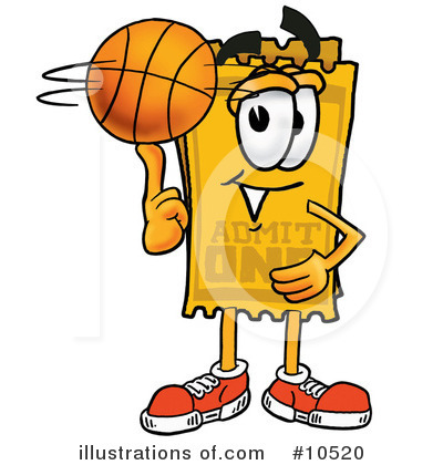 Basketball Clipart #10520 by Mascot Junction