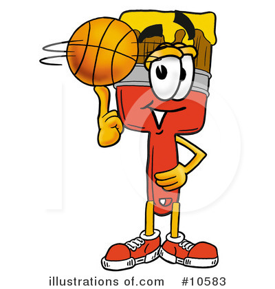 Royalty-Free (RF) Basketball Clipart Illustration by Mascot Junction - Stock Sample #10583