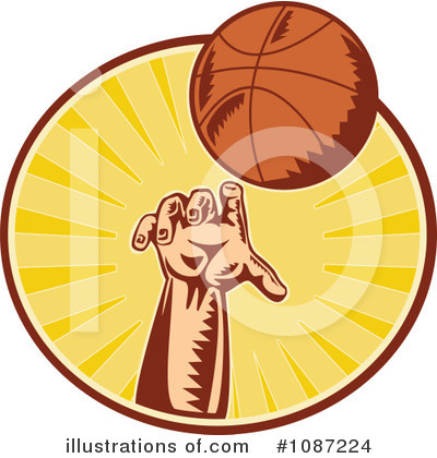 Royalty-Free (RF) Basketball Clipart Illustration by patrimonio - Stock Sample #1087224