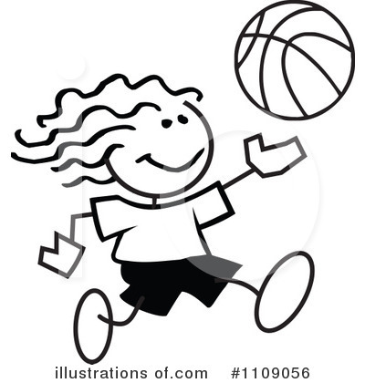Basketball Clipart #1109056 by Johnny Sajem