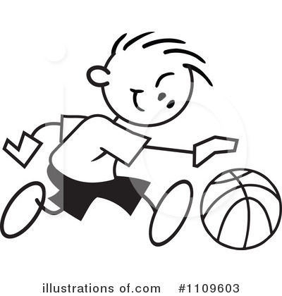 Basketball Clipart #1109603 by Johnny Sajem