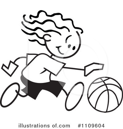 Basketball Clipart #1109604 by Johnny Sajem