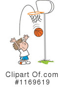 Basketball Clipart #1169619 by Johnny Sajem