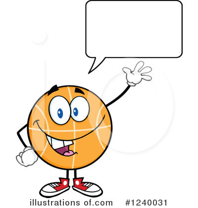 Royalty-Free (RF) Basketball Clipart Illustration by Hit Toon - Stock Sample #1240031