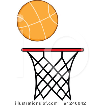 Royalty-Free (RF) Basketball Clipart Illustration by Hit Toon - Stock Sample #1240042