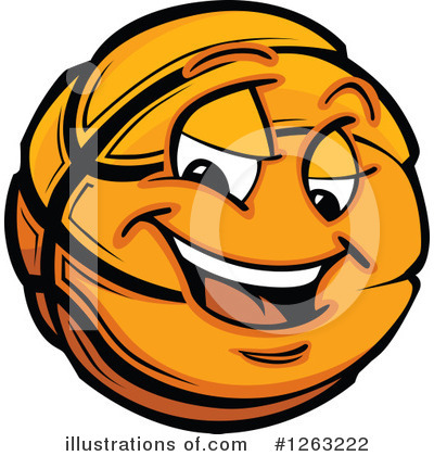Royalty-Free (RF) Basketball Clipart Illustration by Chromaco - Stock Sample #1263222