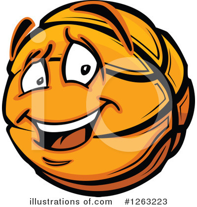 Royalty-Free (RF) Basketball Clipart Illustration by Chromaco - Stock Sample #1263223