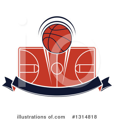 Royalty-Free (RF) Basketball Clipart Illustration by Vector Tradition SM - Stock Sample #1314818