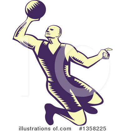 Basketball Player Clipart #1358225 by patrimonio