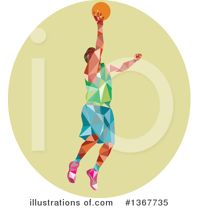 Basketball Player Clipart #1367735 by patrimonio