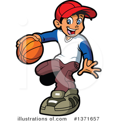 Basketball Player Clipart #1371657 by Clip Art Mascots