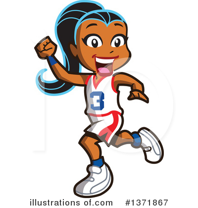 Royalty-Free (RF) Basketball Clipart Illustration by Clip Art Mascots - Stock Sample #1371867