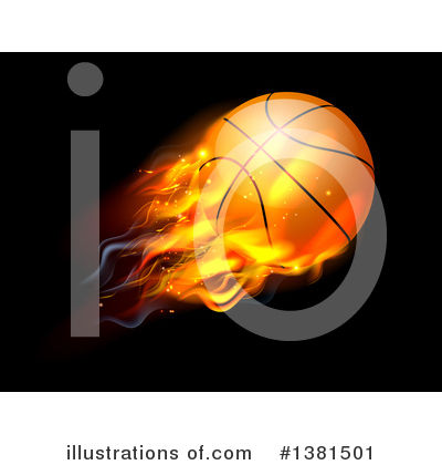 Flaming Basketball Clipart #1381501 by AtStockIllustration