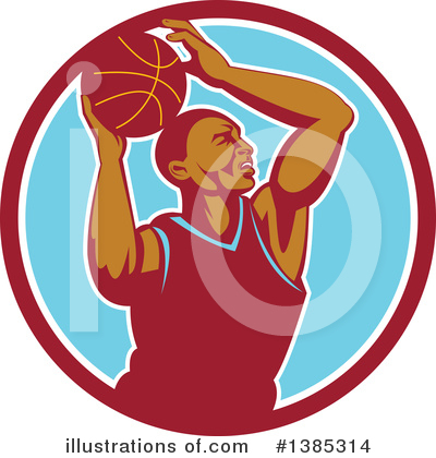 Basketball Player Clipart #1385314 by patrimonio