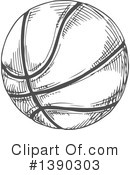 Basketball Clipart #1390303 by Vector Tradition SM