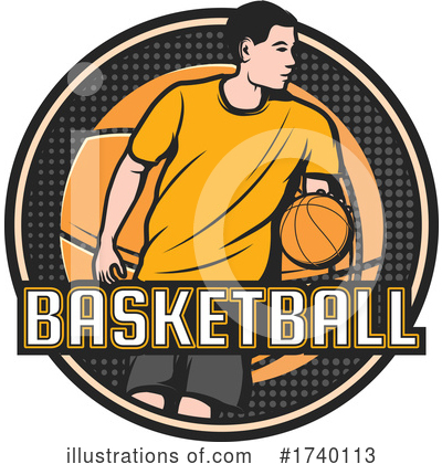 Royalty-Free (RF) Basketball Clipart Illustration by Vector Tradition SM - Stock Sample #1740113
